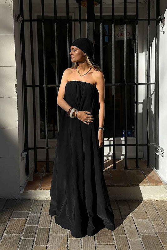 Na-kd - Convertible Maxi to Mini Bubble Dress Black