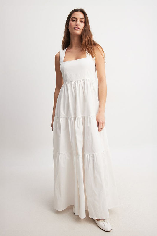 Cotton Volume Maxi Dress