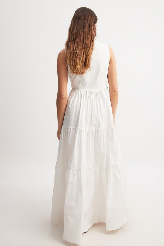 Cotton Volume Maxi Dress