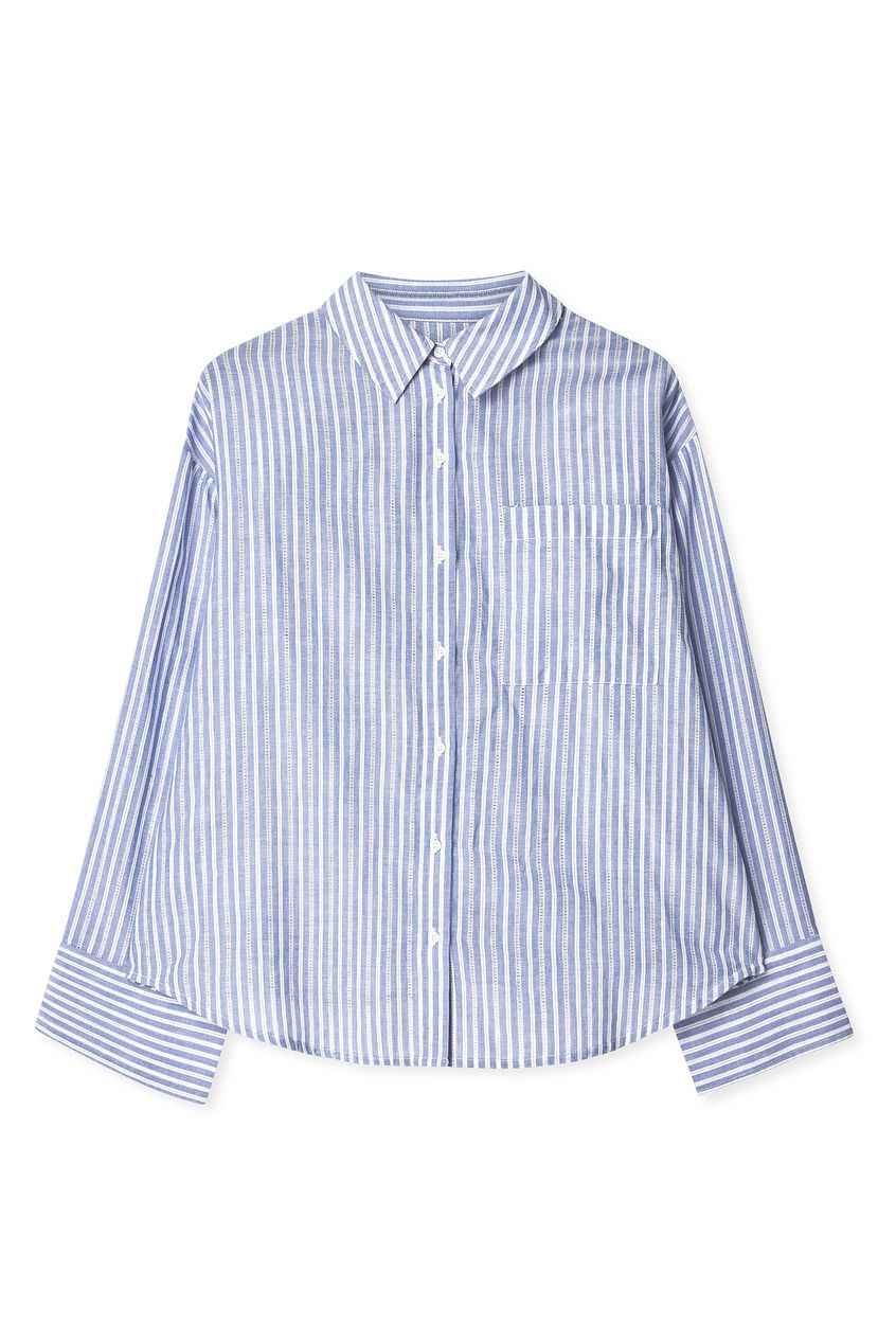Na-kd Crochet Insert Stripe Shirt