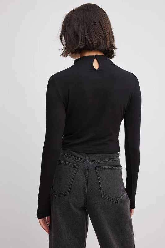 Cropped Pleated Top