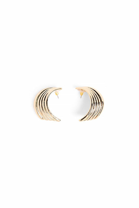 Curved Cluster Earrings