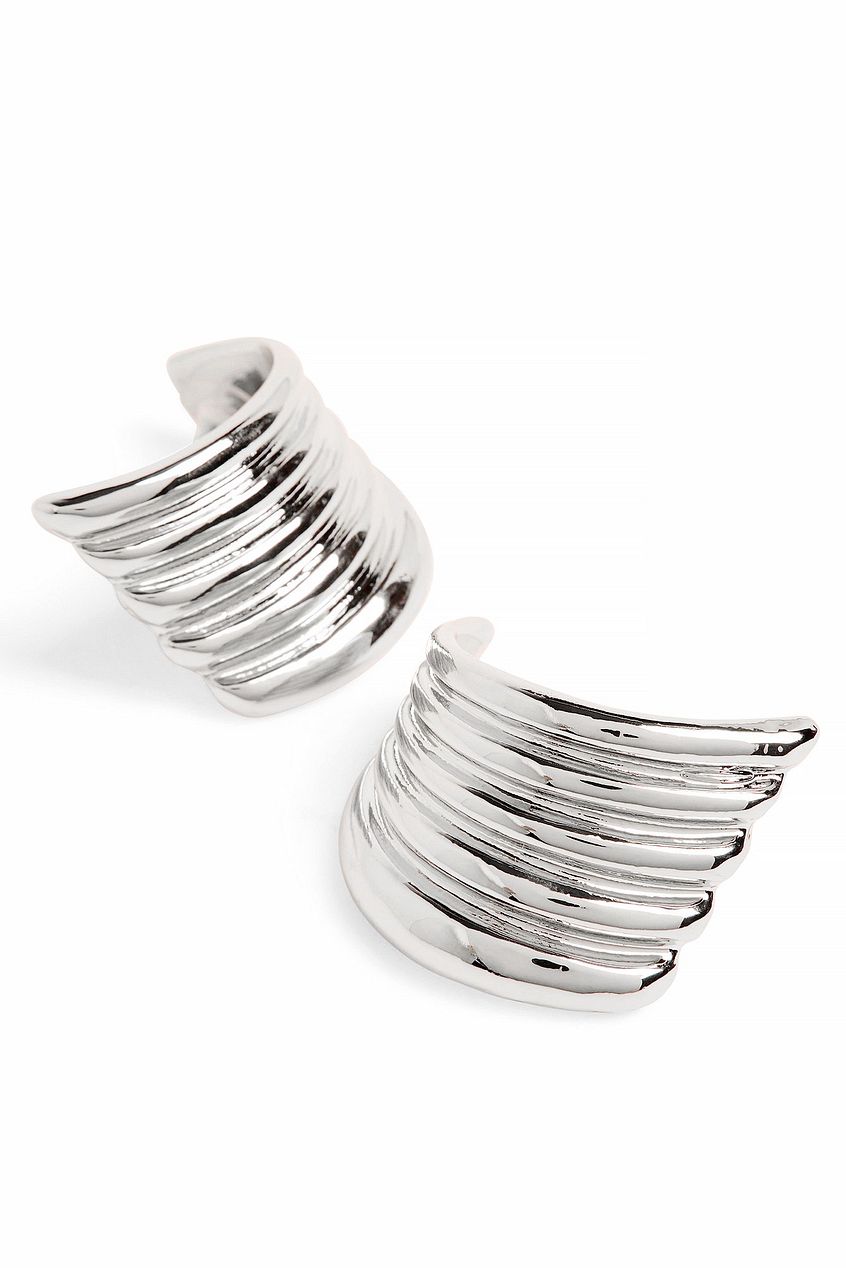 Curved Cluster Earrings
