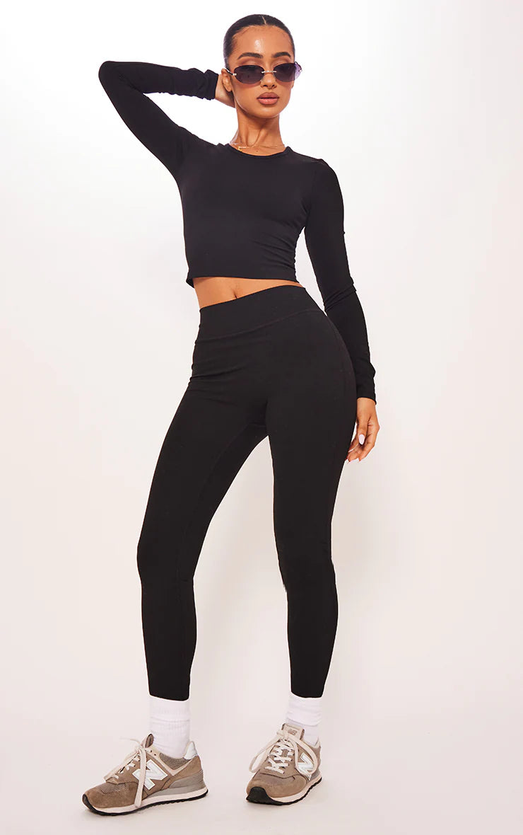 Petite Black Contour Sculpt Leggings