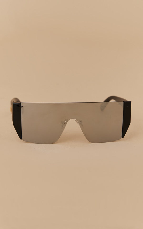 Silver Flat Top Statement Sunglasses