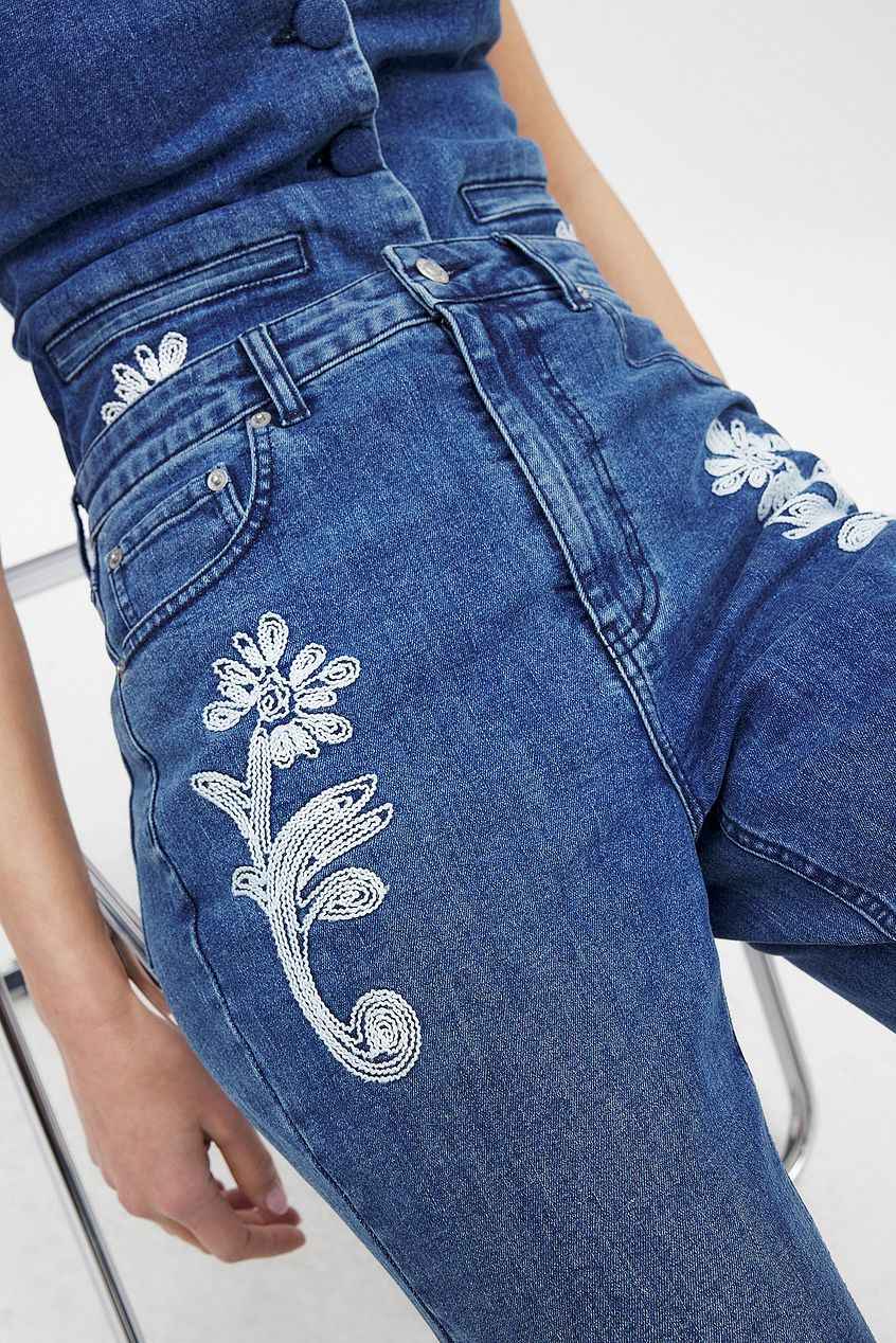 Na-kd Denim Piping Detail Jeans