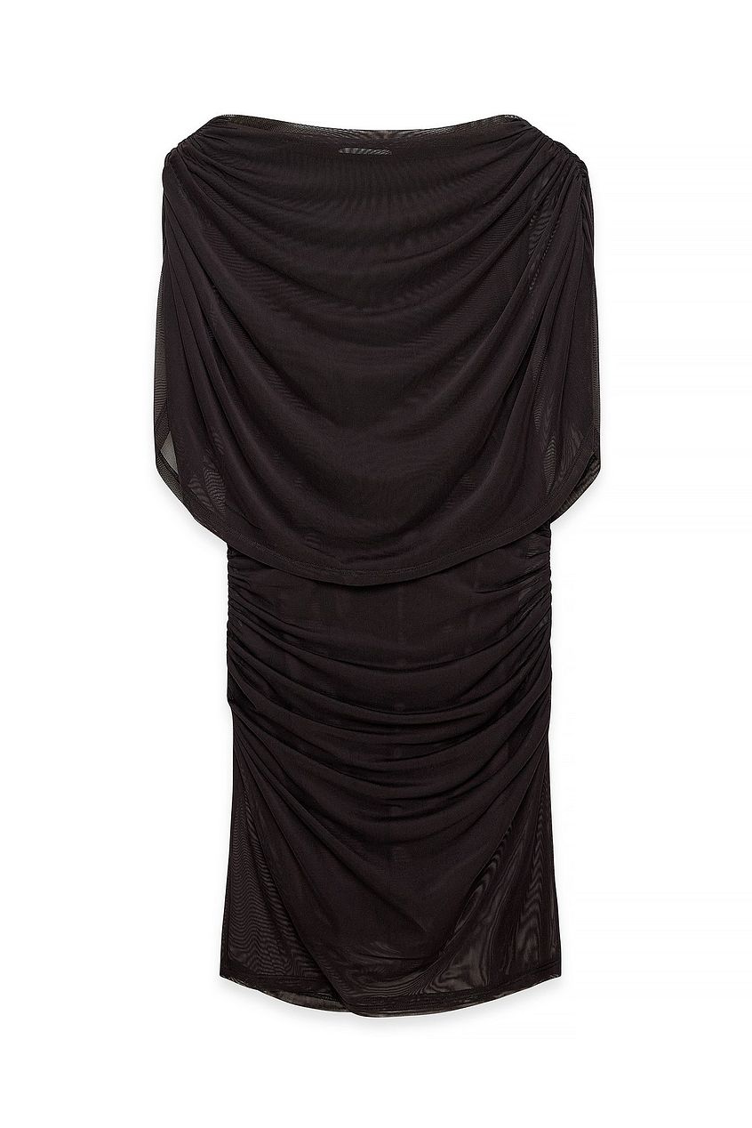 Na-kd Draped Cape Mini Dress