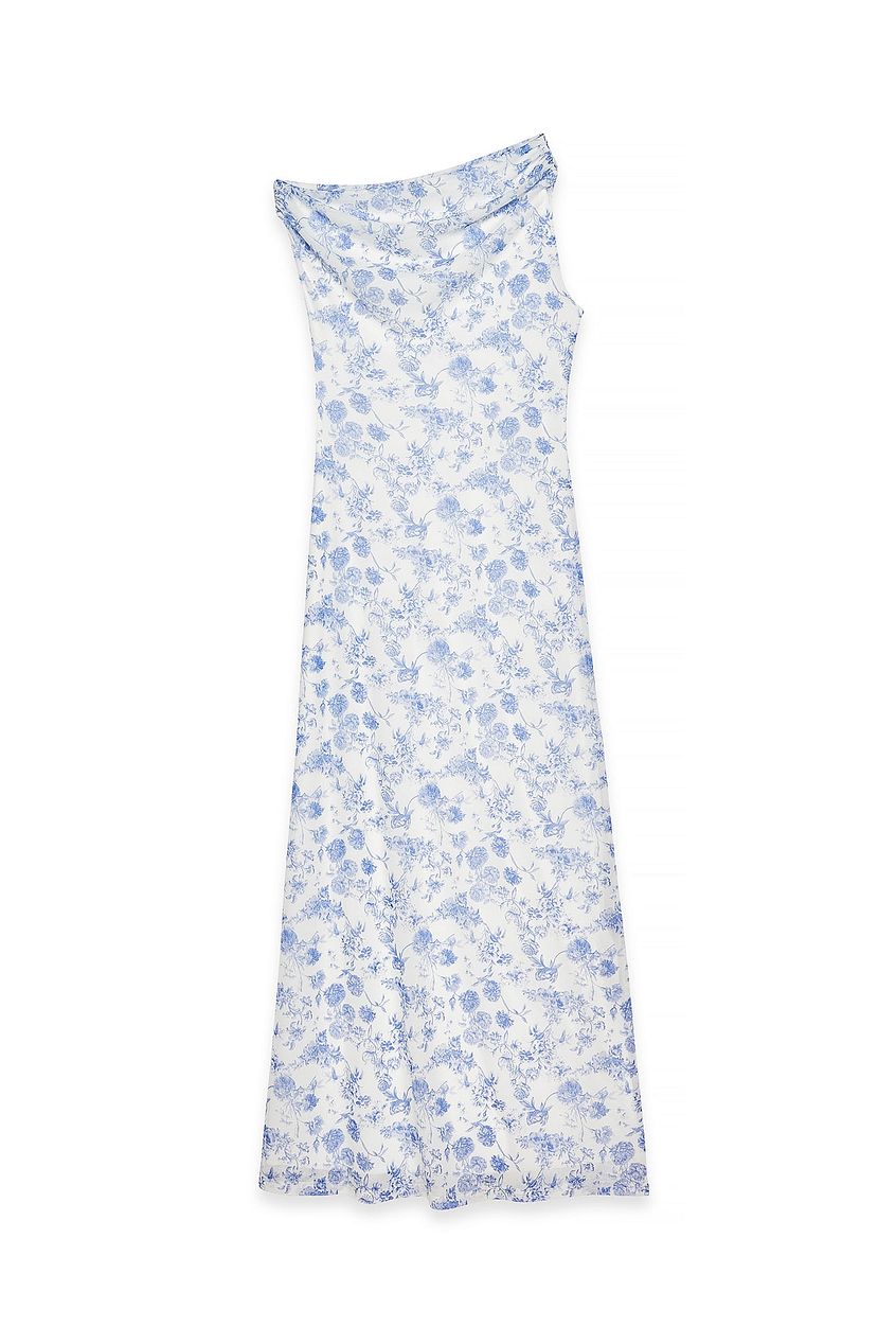 Na-kd Draped Maxi Mesh Dress