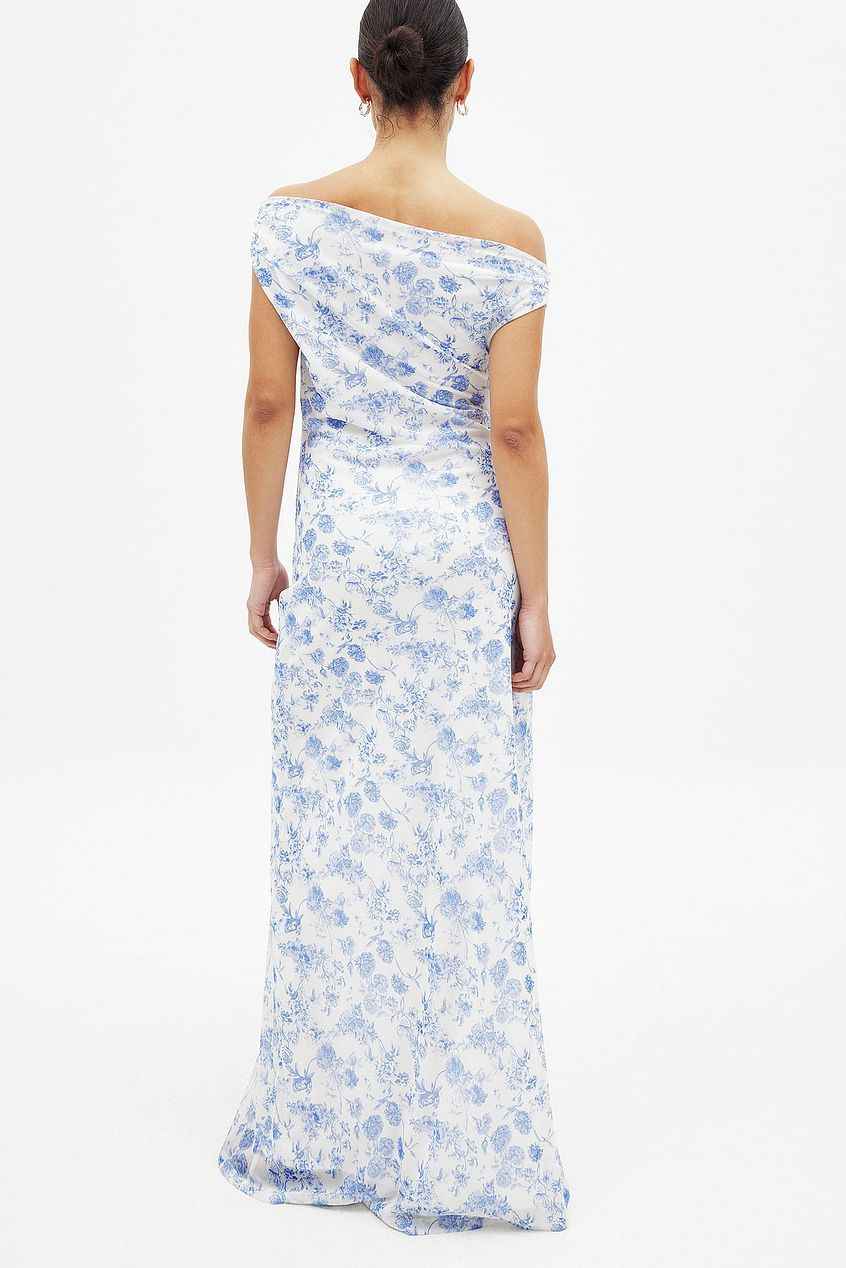 Na-kd Draped Maxi Mesh Dress