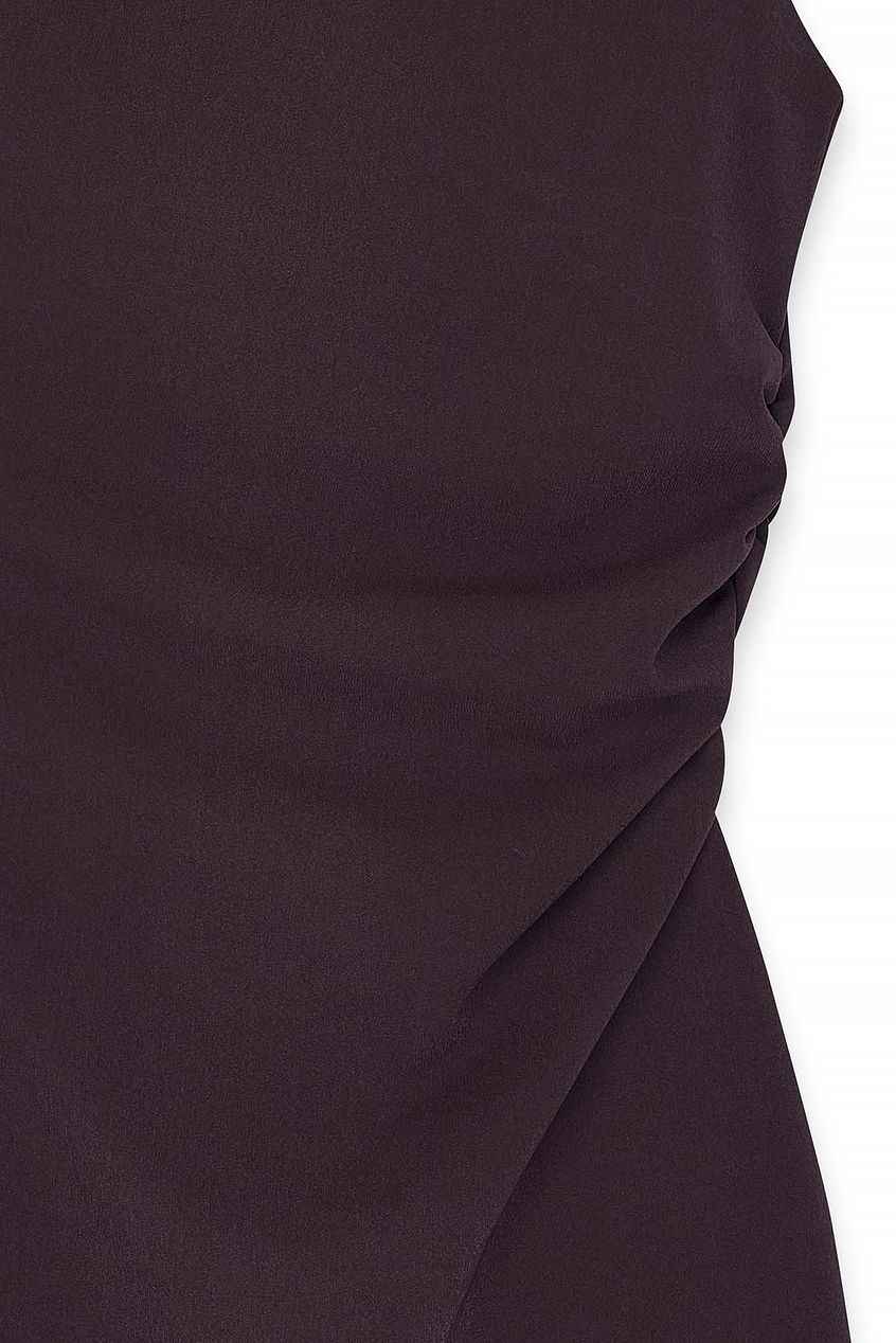 Na-kd Draped Shoulder Mini Dress