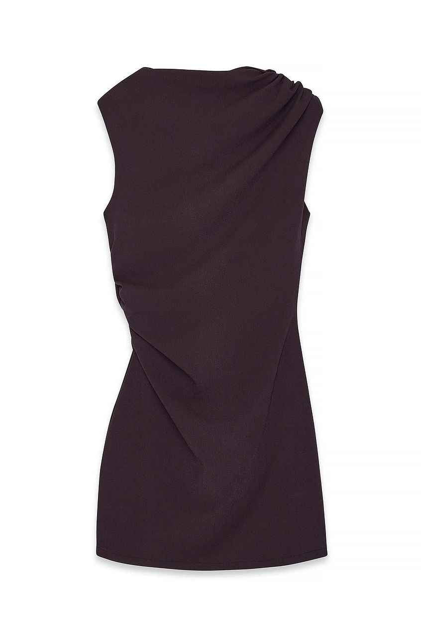 Na-kd Draped Shoulder Mini Dress