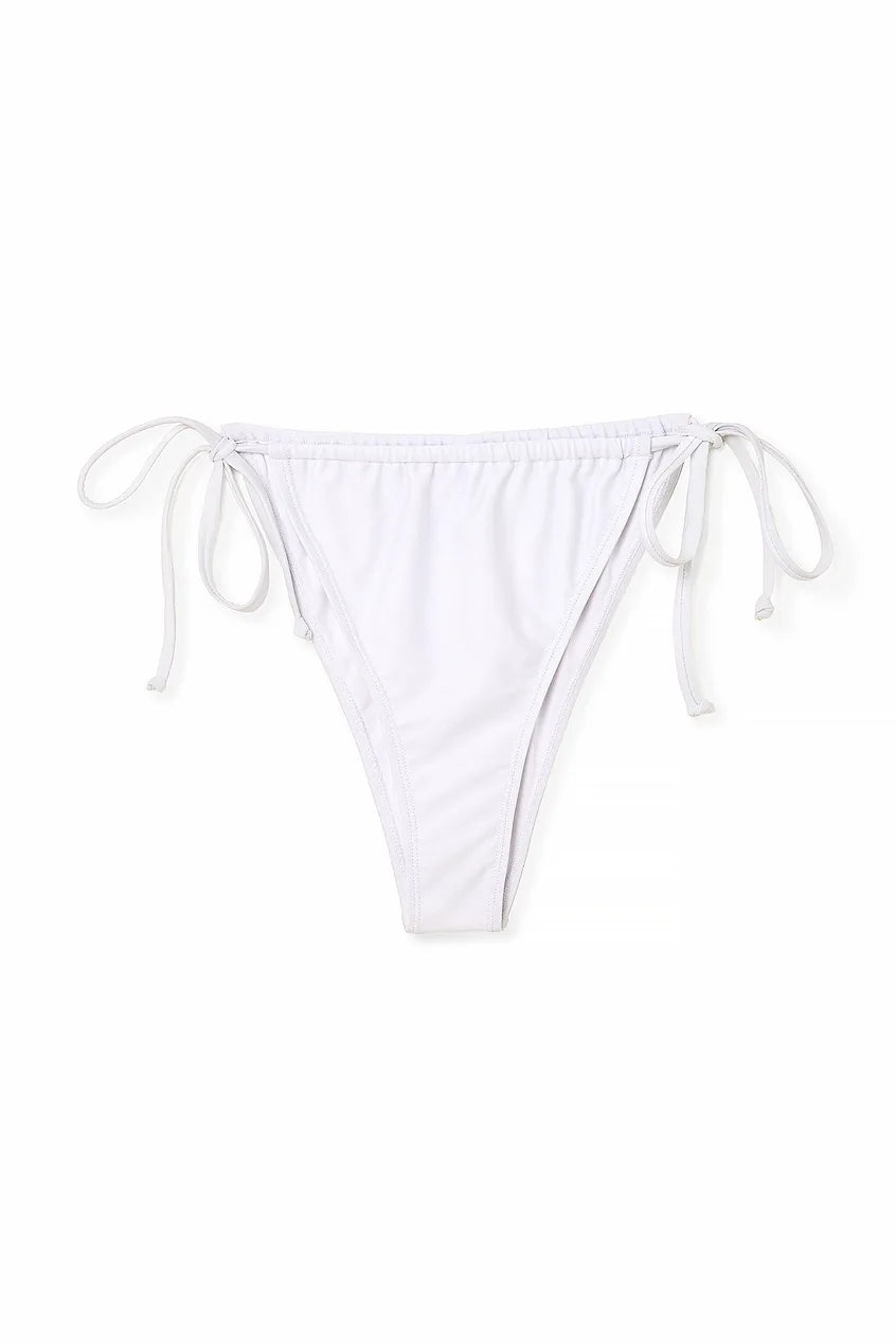 Drawstring Tie High Cut Bikini Panty