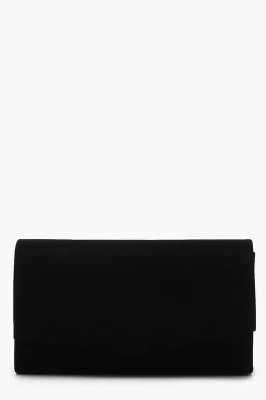 boohoo Structured Clutch Bag & Chain