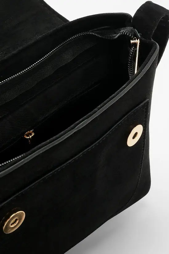 Boohoo Suedette Tassel Crossbody Bag