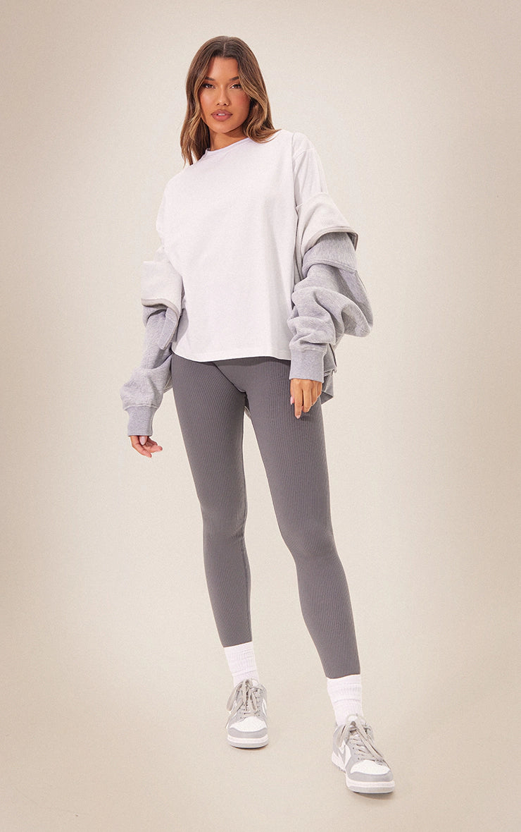 White Boxy Oversized T Shirt