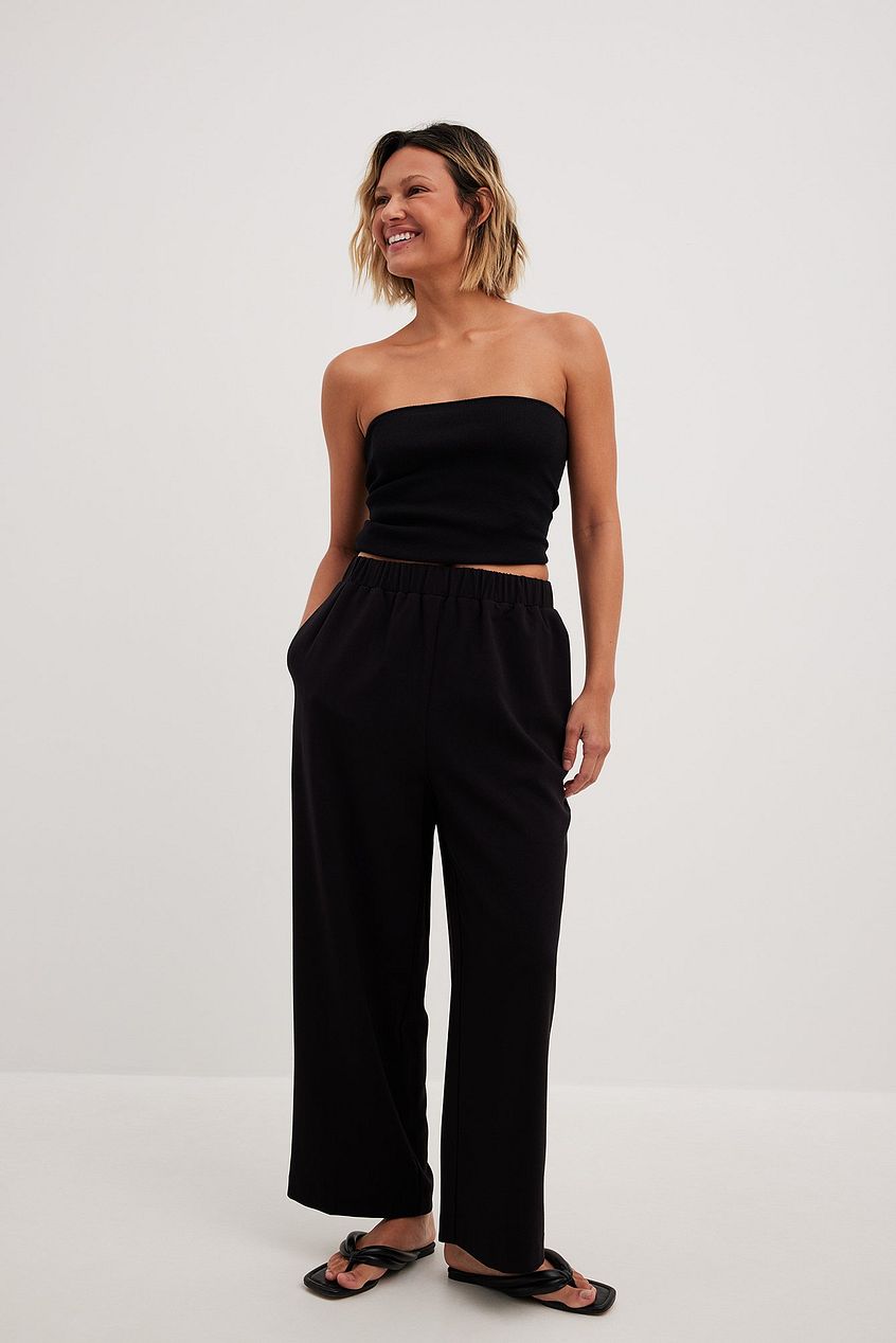 Elastic Waistband Culottes