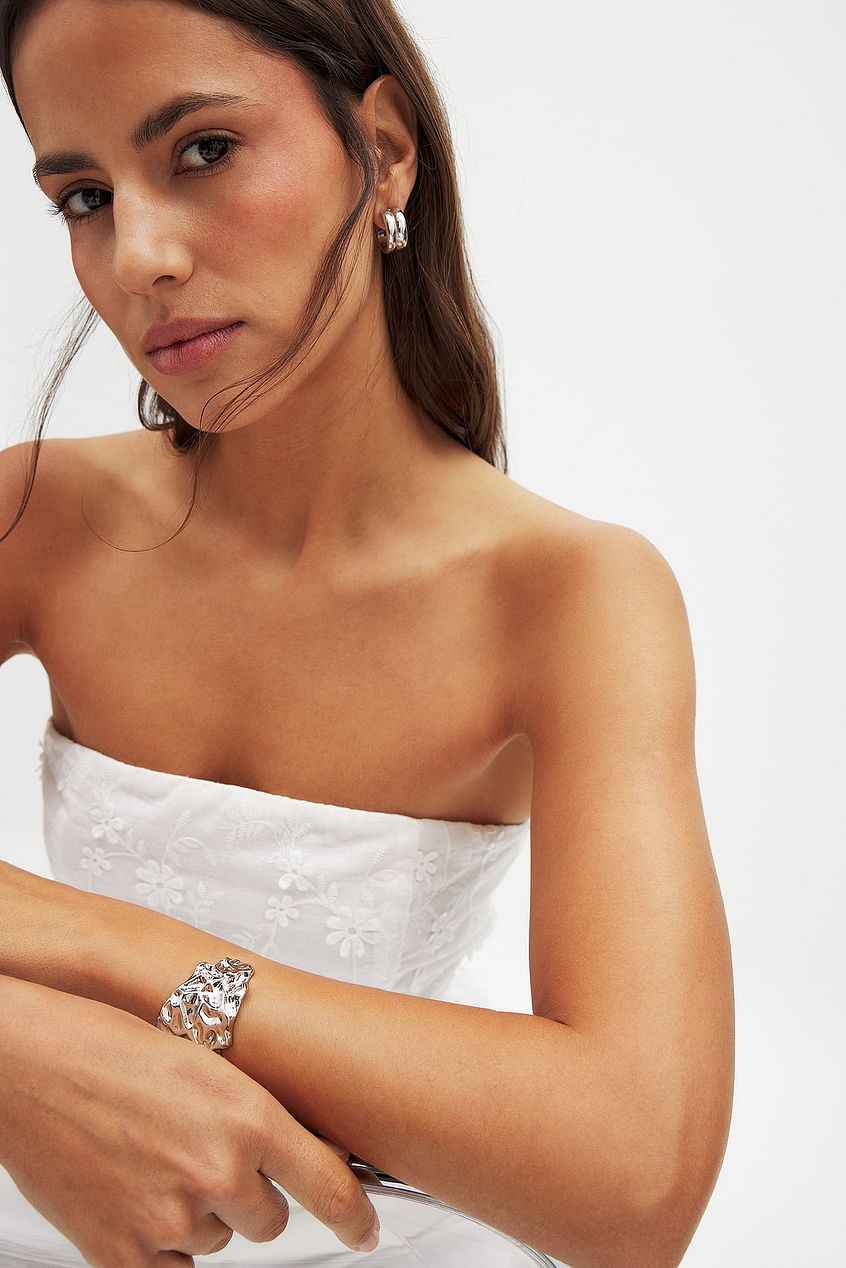 Na-kd Embroidered Bandeau Top