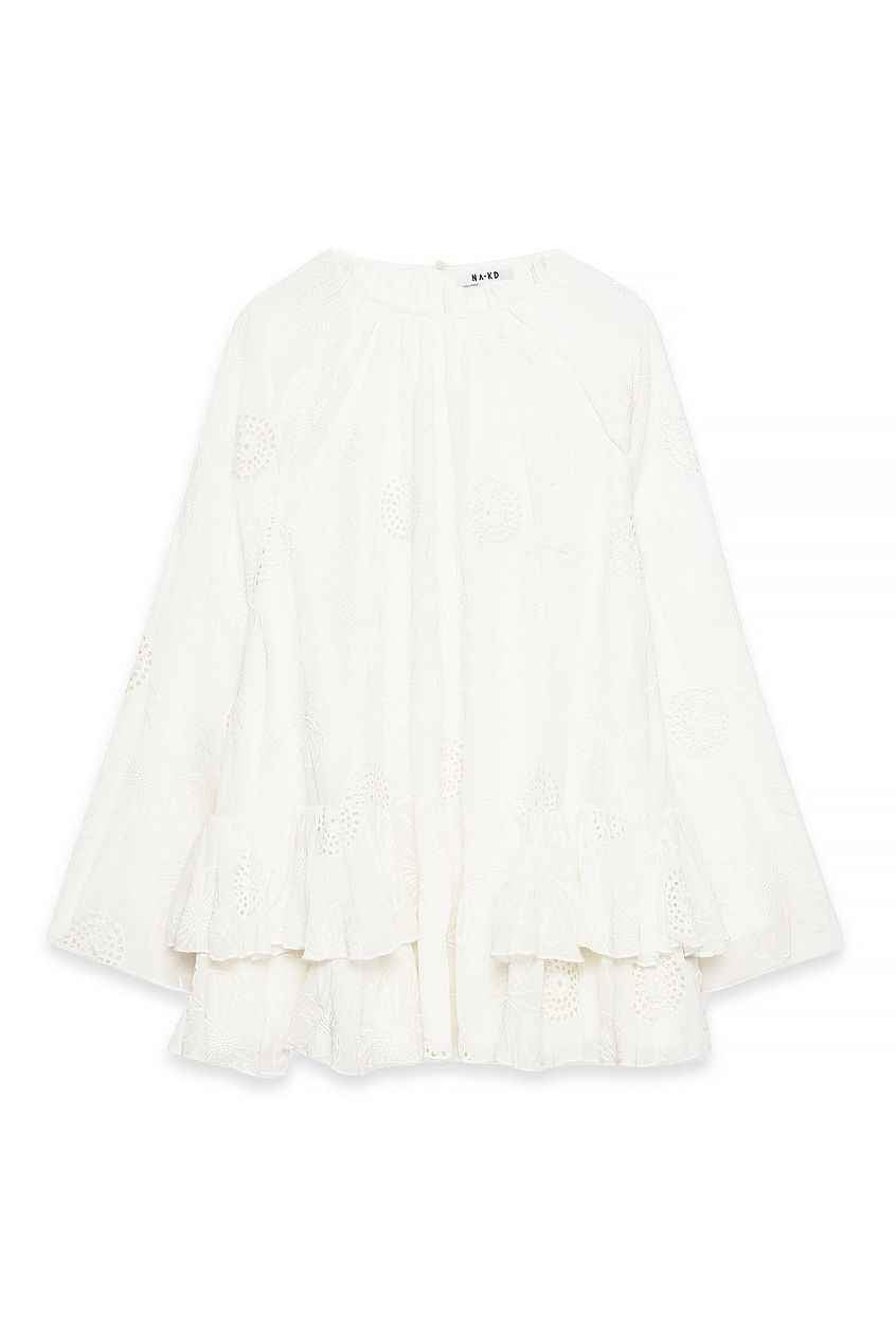 Na-kd - Embroidered Volume Mini Dress