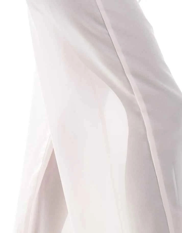 Esmee Exclusive sheer beach trousers in pink