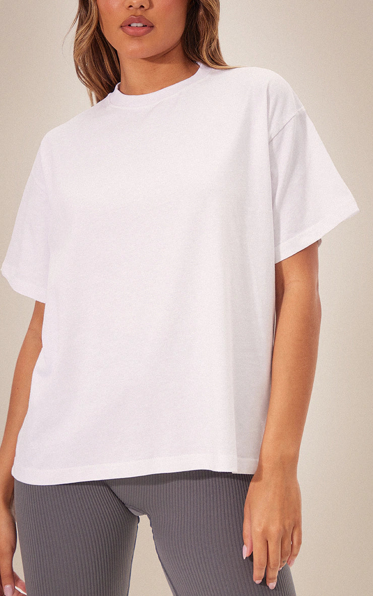 White Boxy Oversized T Shirt