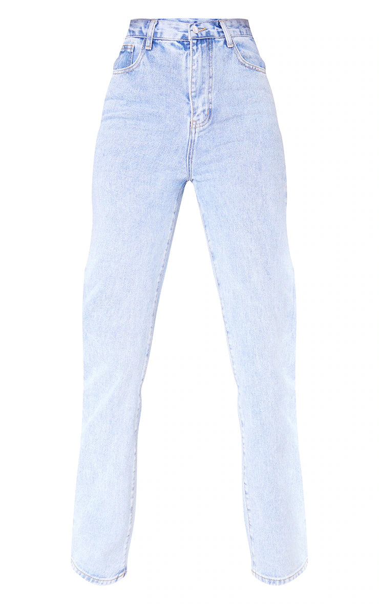 Tall Light Blue Straight Leg Jeans