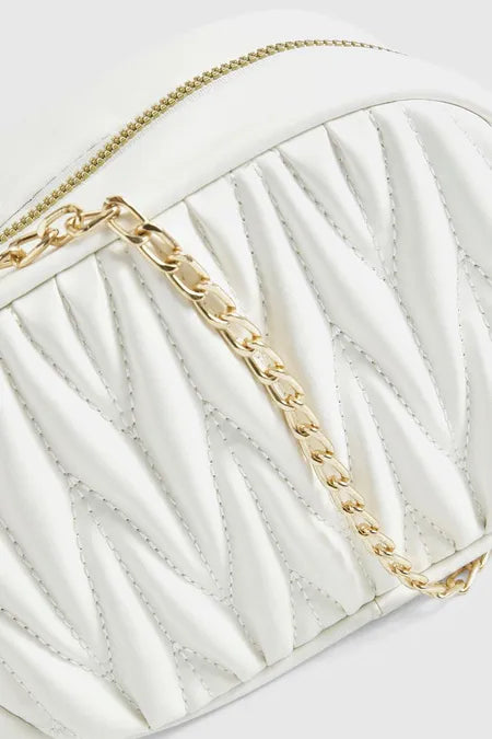 Textured Pu Basic Crossbody Bag