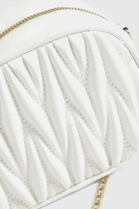 Textured Pu Basic Crossbody Bag