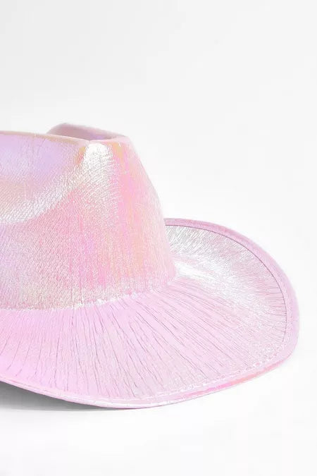 Pink Metallic Cowboy Hat