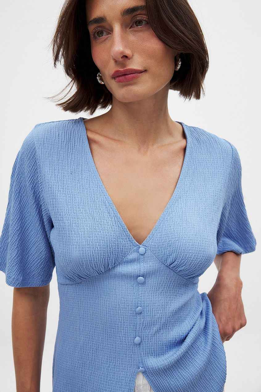Na-kd Flowy Sleeve Top
