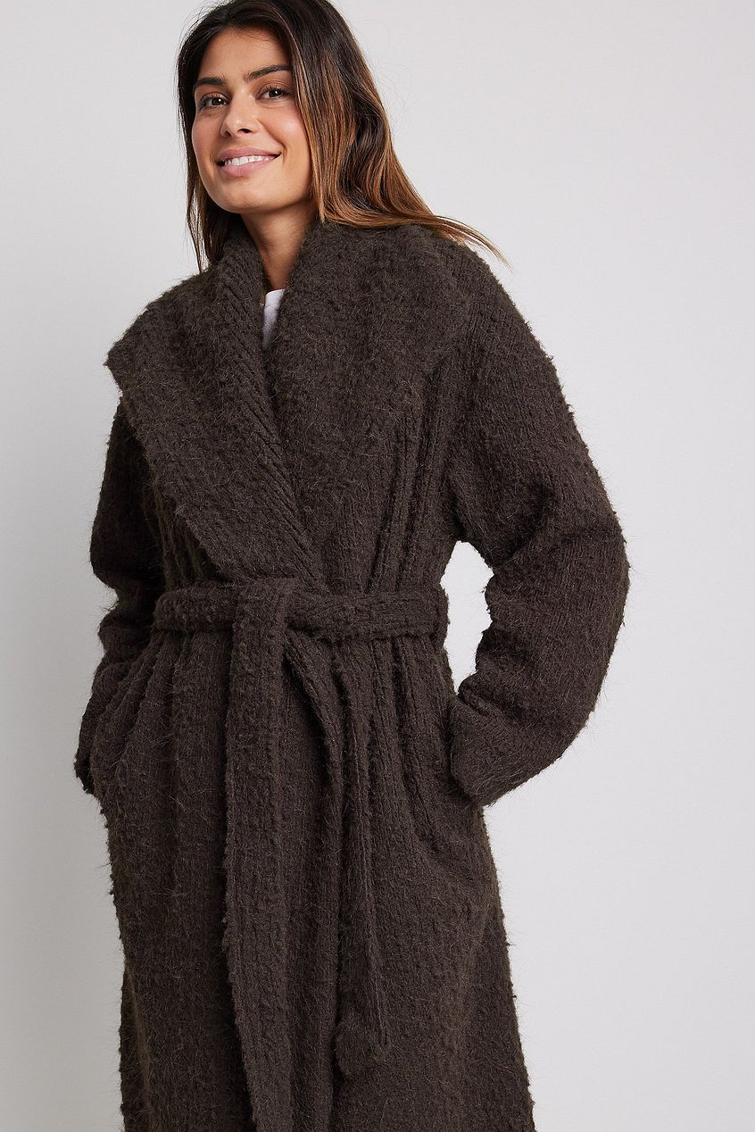 Fold Collar Maxi Coat