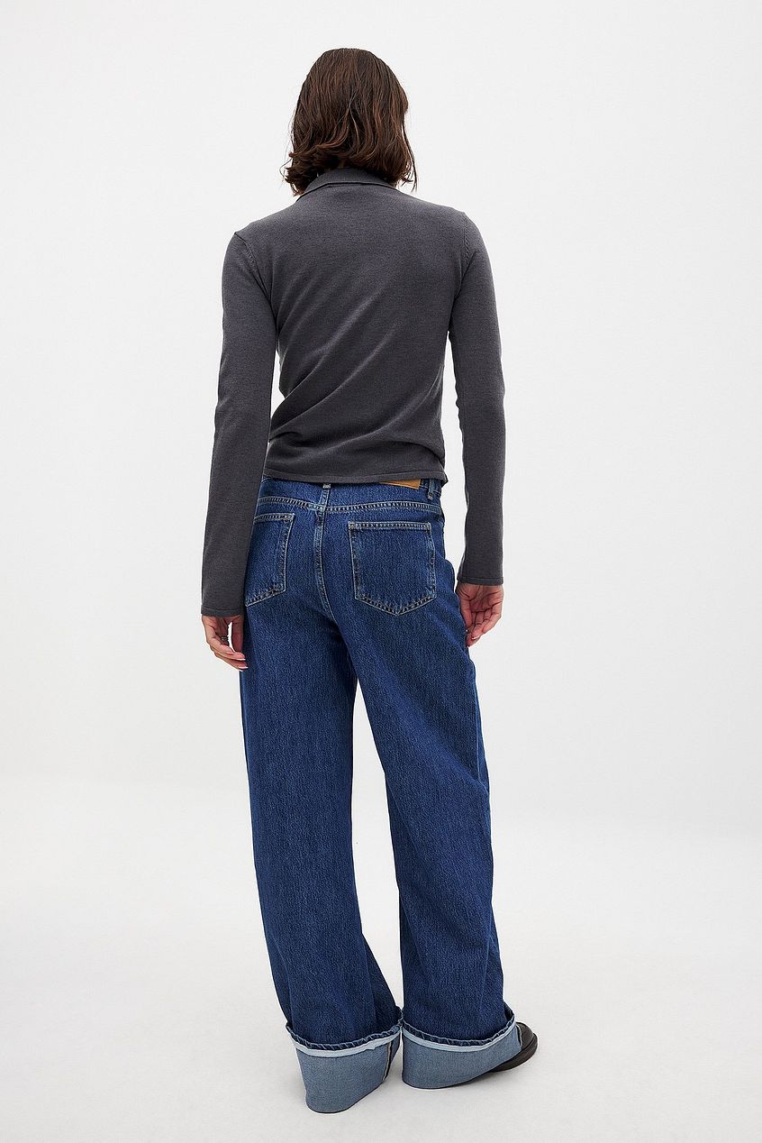 Fold Up Loose Denim