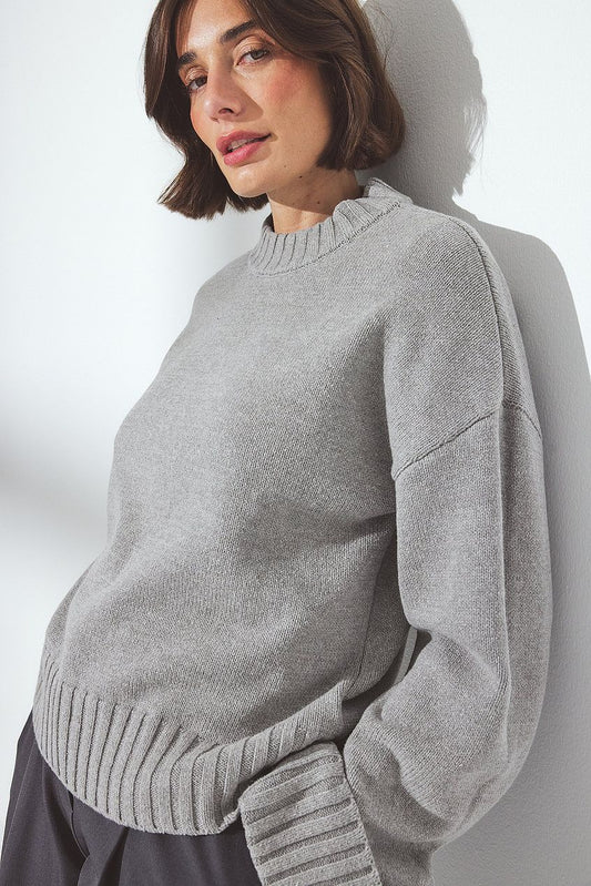 Na-kd - Folded Sleeve Knitted Sweater