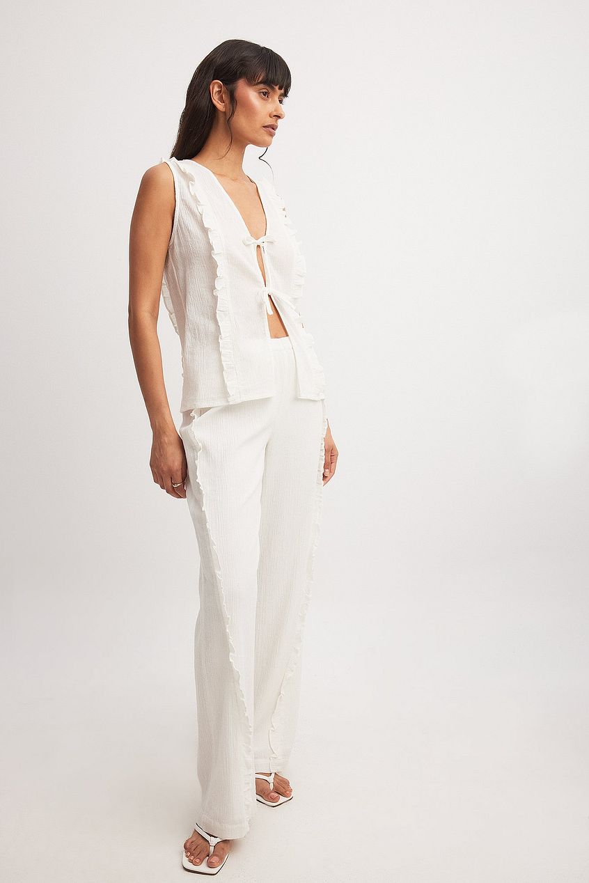 Frill Details Pants