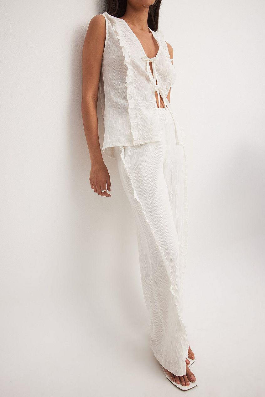 Frill Details Pants