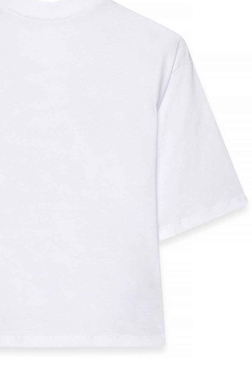 Na-kd Funnel Neck Shaped Cotton T-shirt