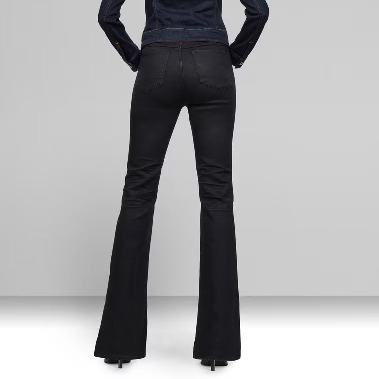 G star Raw - 3301 High Flare Jeans black