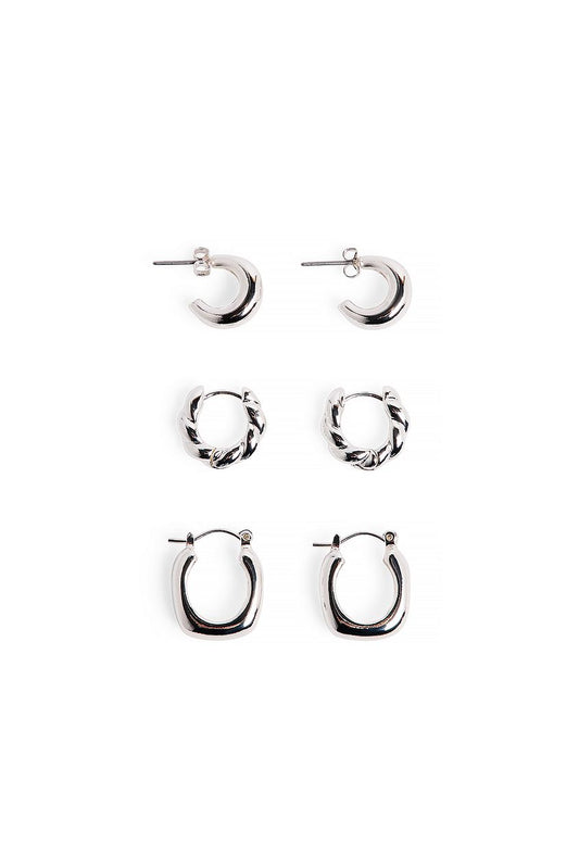 Silver Plated Multipack Small Hoops