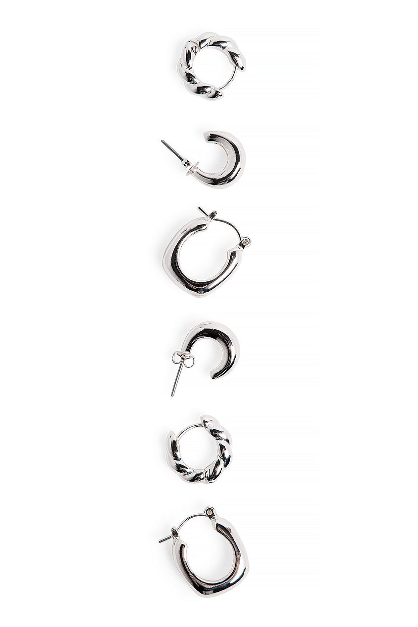 Silver Plated Multipack Small Hoops