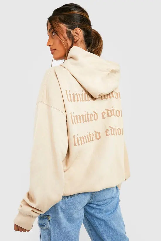 Boohoo - Limited Edition Slogan Oversized Hoodie