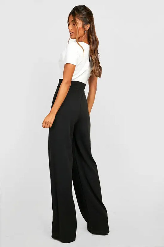 boohoo Contrast Wide Leg Jumpsuit