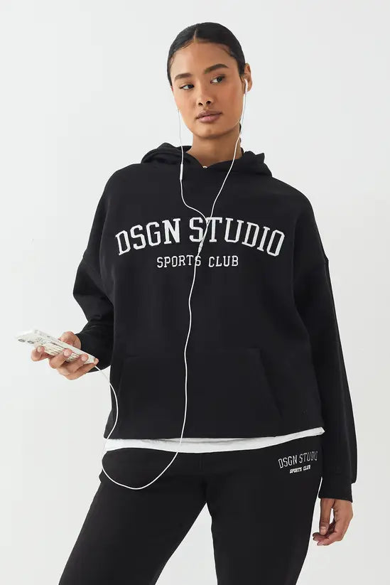 DSGN Studio Applique Oversized Hoodie
