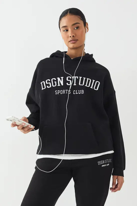 DSGN Studio Applique Oversized Hoodie
