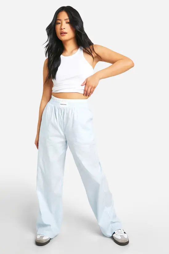 Boohoo - Petite Contrast Waistband Trouser