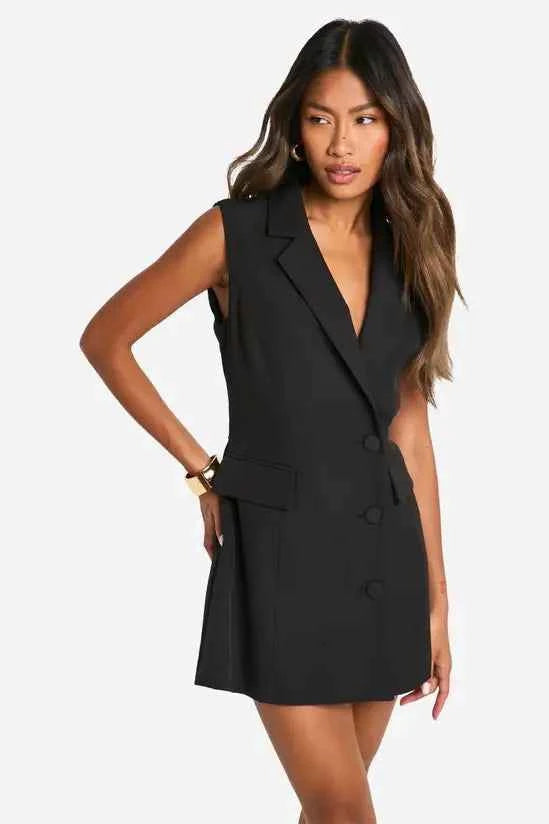 Boohoo - Tailored Sleeveless Blazer Playsuit