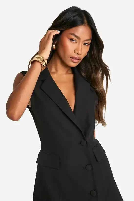 Boohoo - Tailored Sleeveless Blazer Playsuit