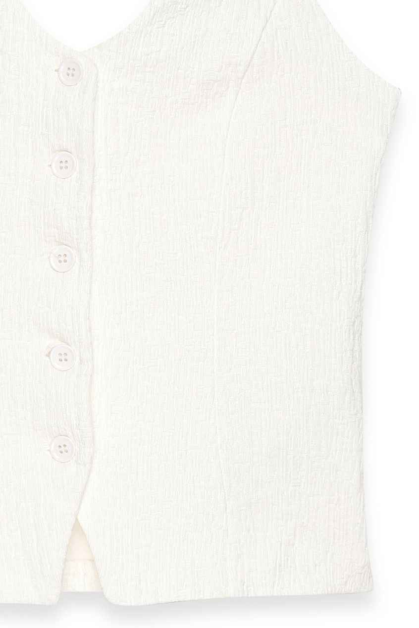 Na-kd Halterneck Structure Button Top