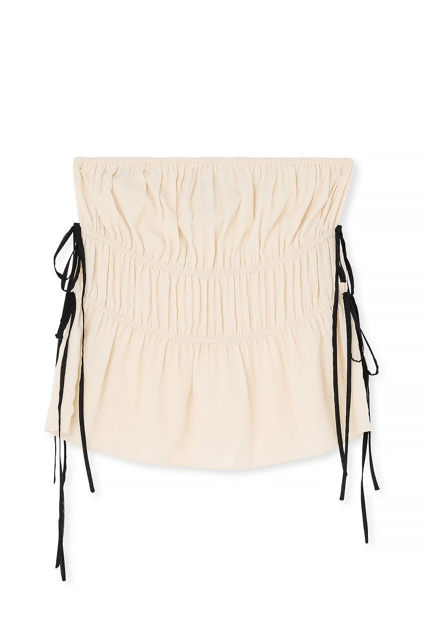 Na-kd Bandeau Tie Detail Chiffon Top