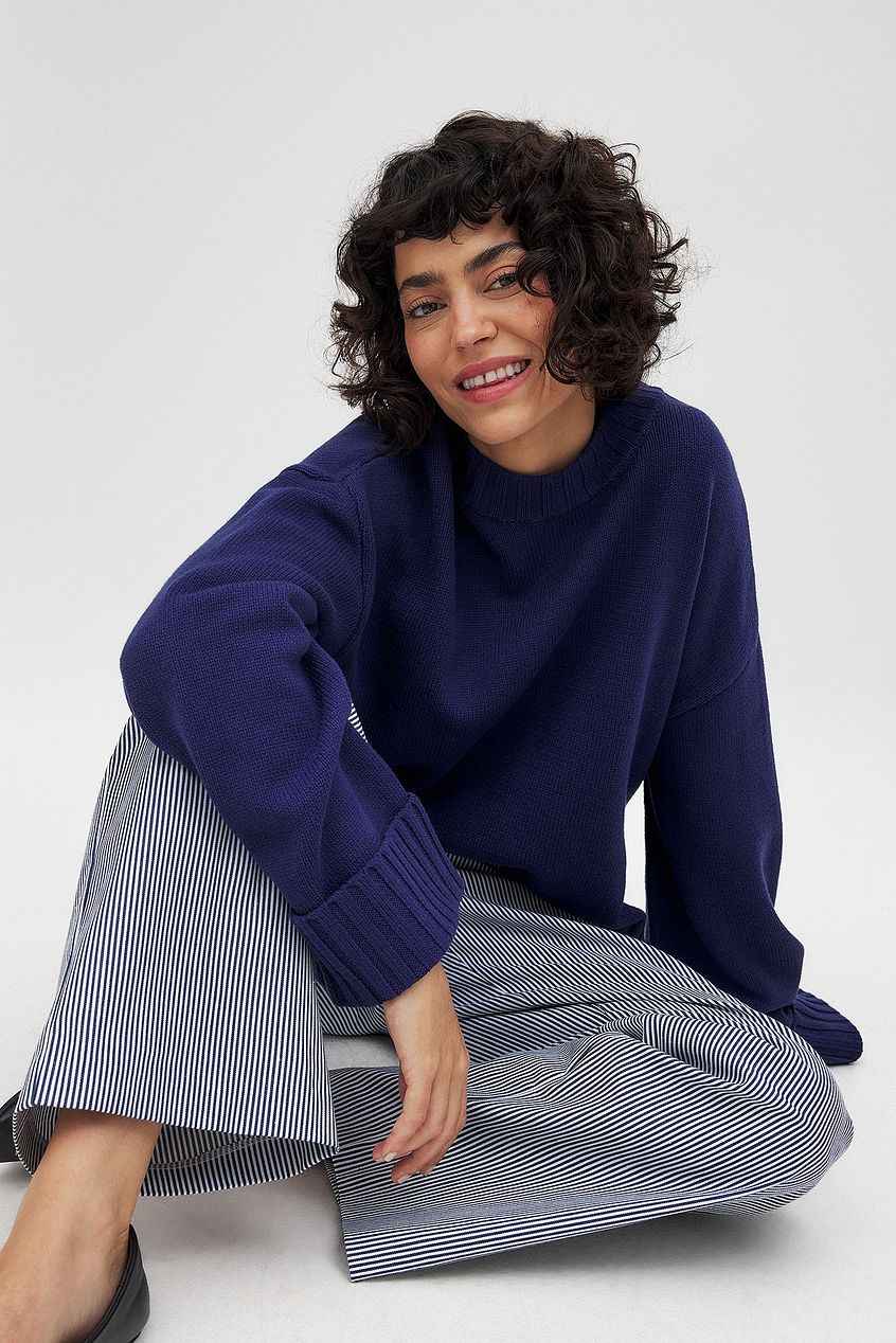 Na-kd - Heavy Mid Waist Stirped Pants