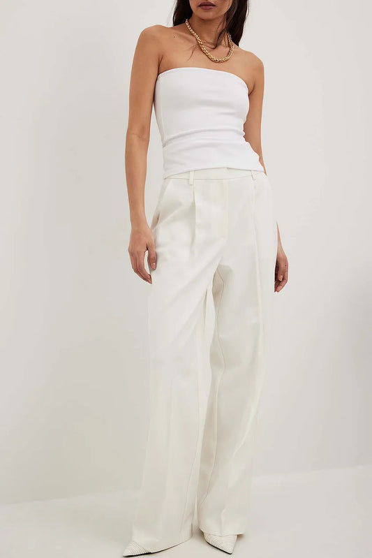 Heavy High Waist Suit Pants