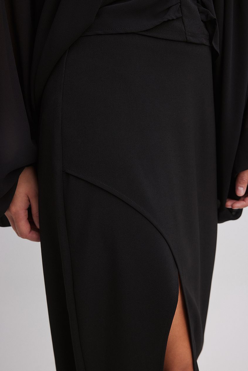 Na-kd High Slit Midi Skirt